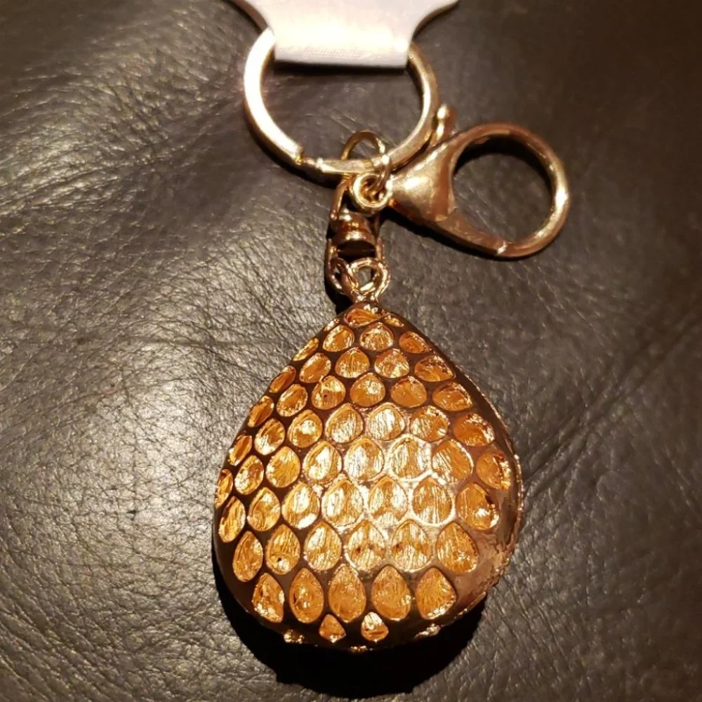 Studded Tear Drop Evil Eye Keychain NWT - Picture 3 of 3